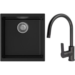 Set StrongSinks S3 (drez Hron 430 Čierna + batéria Loira Čierna matná)