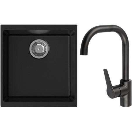 Set StrongSinks S3 (drez Hron 430 Čierna + batéria Garonne Čierna matná)