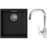 Set StrongSinks S3 (drez Hron 430 Čierna + batéria Garonne Chróm)