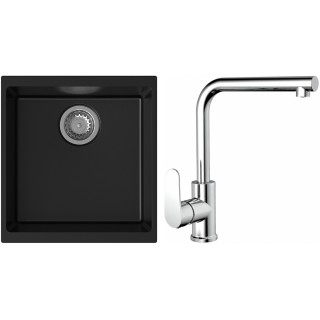 Set StrongSinks S3 (drez Hron 430 Čierna + batéria Stréva Chróm)