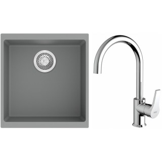 Set StrongSinks S3 (drez Hron 430 Sivá + batéria Rhona Chróm)