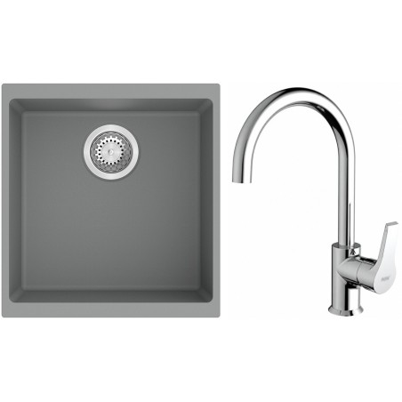 Set StrongSinks S3 (drez Hron 430 Sivá + batéria Rhona Chróm)