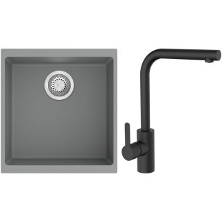 Set StrongSinks S3 (drez Hron 430 Sivá + batéria Ipoly Čierna matná)