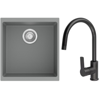Set StrongSinks S3 (drez Hron 430 Sivá + batéria Loira Čierna matná)