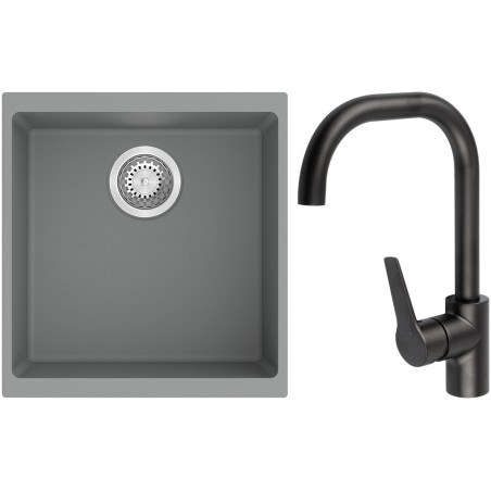 Set StrongSinks S3 (drez Hron 430 Sivá + batéria Garonne Čierna matná)