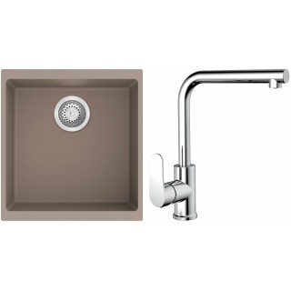 Set StrongSinks S3 (drez Hron 430 Béžová + batéria Stréva Chróm)