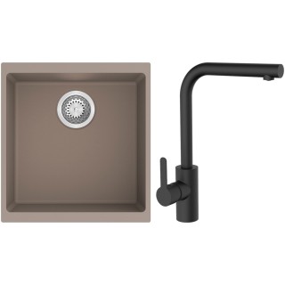 Set StrongSinks S3 (drez Hron 430 Béžová + batéria Ipoly Čierna matná)