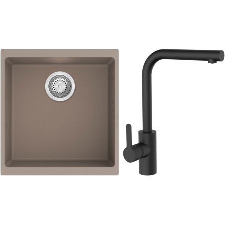 Set StrongSinks S3 (drez Hron 430 Béžová + batéria Ipoly Čierna matná)
