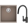 Set StrongSinks S3 (drez Hron 430 Béžová + batéria Loira Čierna matná)