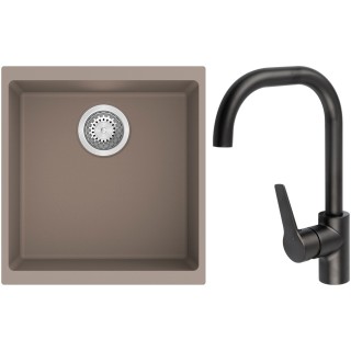 Set StrongSinks S3 (drez Hron 430 Béžová + batéria Garonne Čierna matná)