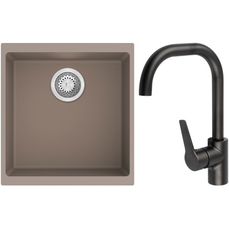 Set StrongSinks S3 (drez Hron 430 Béžová + batéria Garonne Čierna matná)