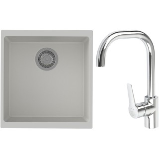 Set StrongSinks S3 (drez Hron 430 Biela + batéria Garonne Chróm)