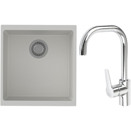 Set StrongSinks S3 (drez Hron 430 Biela + batéria Garonne Chróm)