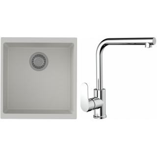 Set StrongSinks S3 (drez Hron 430 Biela + batéria Stréva Chróm)