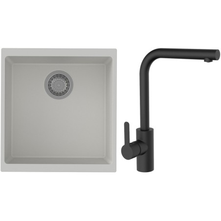 Set StrongSinks S3 (drez Hron 430 Biela + batéria Ipoly Čierna matná)