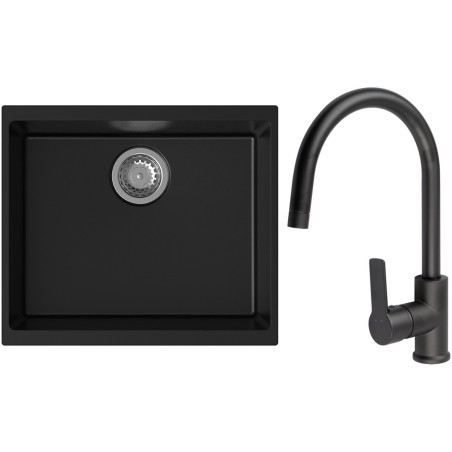 Set StrongSinks S3 (drez Hron 530 Čierna + batéria Loira Čierna matná)