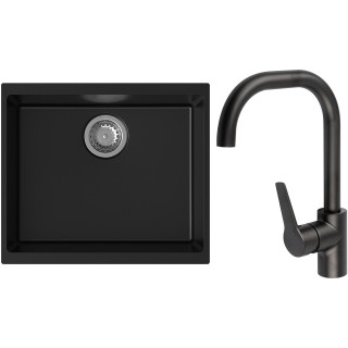 Set StrongSinks S3 (drez Hron 530 Čierna + batéria Garonne Čierna matná)