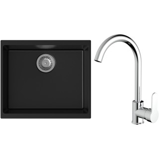 Set StrongSinks S3 (drez Hron 530 Čierna + batéria Seina Chróm)