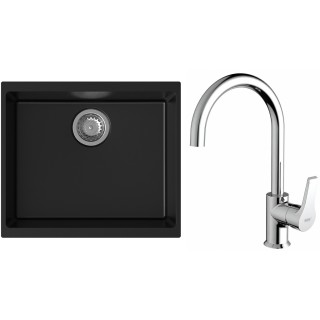 Set StrongSinks S3 (drez Hron 530 Čierna + batéria Rhona Chróm)