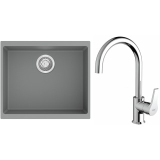 Set StrongSinks S3 (drez Hron 530 Sivá + batéria Rhona Chróm)