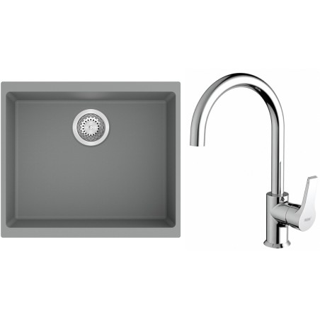 Set StrongSinks S3 (drez Hron 530 Sivá + batéria Rhona Chróm)