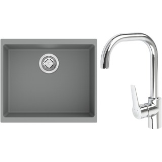Set StrongSinks S3 (drez Hron 530 Sivá + batéria Garonne Chróm)