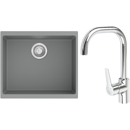 Set StrongSinks S3 (drez Hron 530 Sivá + batéria Garonne Chróm)