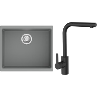 Set StrongSinks S3 (drez Hron 530 Sivá + batéria Ipoly Čierna matná)