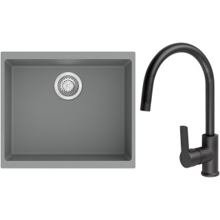 Set StrongSinks S3 (drez Hron 530 Sivá + batéria Loira Čierna matná)