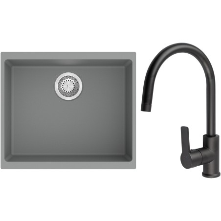 Set StrongSinks S3 (drez Hron 530 Sivá + batéria Loira Čierna matná)