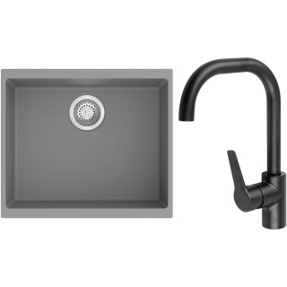 Set StrongSinks S3 (drez Hron 530 Sivá + batéria Garonne Čierna matná)