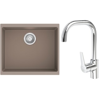 Set StrongSinks S3 (drez Hron 530 Béžová + batéria Garonne Chróm)