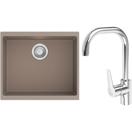 Set StrongSinks S3 (drez Hron 530 Béžová + batéria Garonne Chróm)