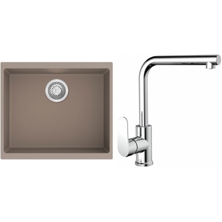 Set StrongSinks S3 (drez Hron 530 Béžová + batéria Stréva Chróm)