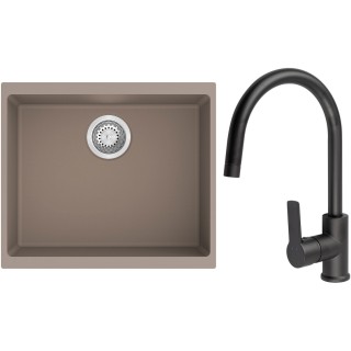 Set StrongSinks S3 (drez Hron 530 Béžová + batéria Loira Čierna matná)