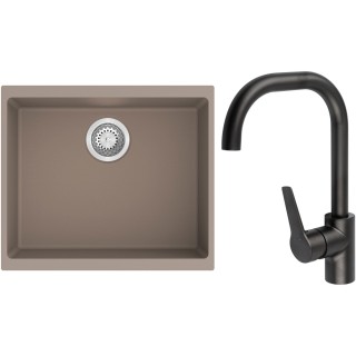 Set StrongSinks S3 (drez Hron 530 Béžová + batéria Garonne Čierna matná)