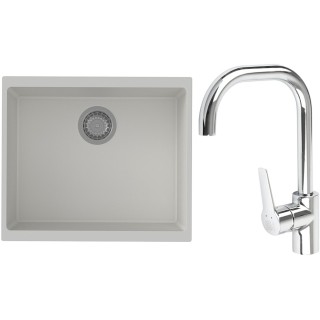 Set StrongSinks S3 (drez Hron 530 Biela + batéria Garonne Chróm)