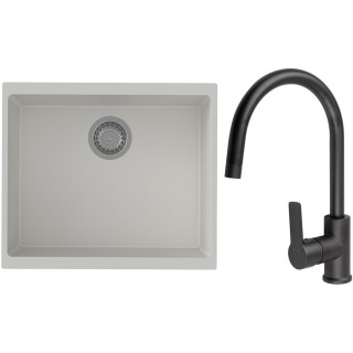 Set StrongSinks S3 (drez Hron 530 Biela + batéria Loira Čierna matná)