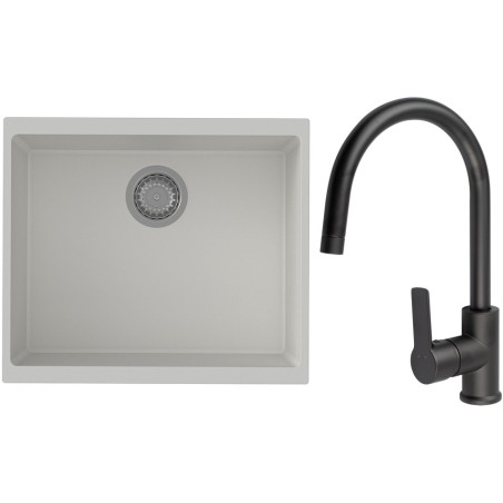 Set StrongSinks S3 (drez Hron 530 Biela + batéria Loira Čierna matná)