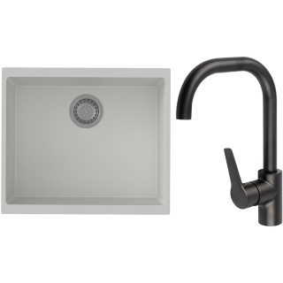 Set StrongSinks S3 (drez Hron 530 Biela + batéria Garonne Čierna matná)