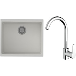 Set StrongSinks S3 (drez Hron 530 Biela + batéria Seina Chróm)
