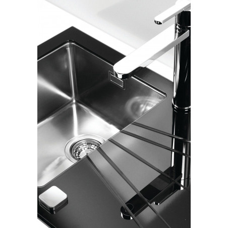 Kuchyňský dřez Alveus Glassix 20 černá/satin