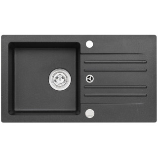 Kuchyňský dřez Alveus Cortina 140 Black 91, s excentrem