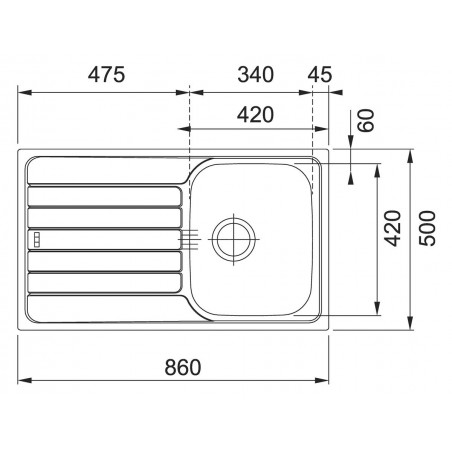 Kuchyňský dřez Franke Spark SKX 611