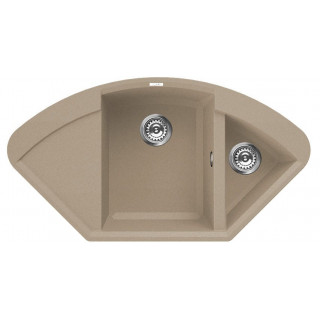 Kuchyňský dřez Elleci Easy Corner Tortora G43