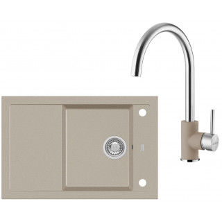 Set Alveus (dřez Formic 30 Pebble 02 + baterie Elza Pebble 02)