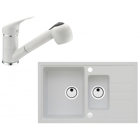 Set Alveus (dřez Intermezzo 70 White 11 + baterie AM 20 White 11 + dárek) Set Alveus (dřez Intermezzo 70 White 11 + baterie AM 20 White 11 + dárek)