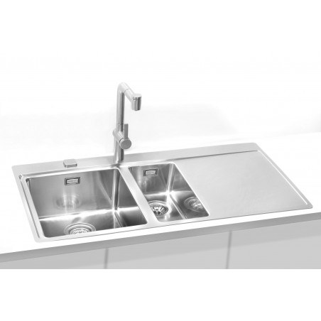 Kuchyňský dřez Alveus Pure 60 Satin, levý