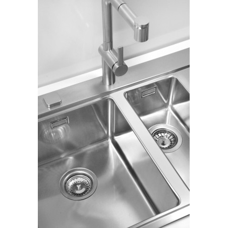 Kuchyňský dřez Alveus Pure 60 Satin, levý