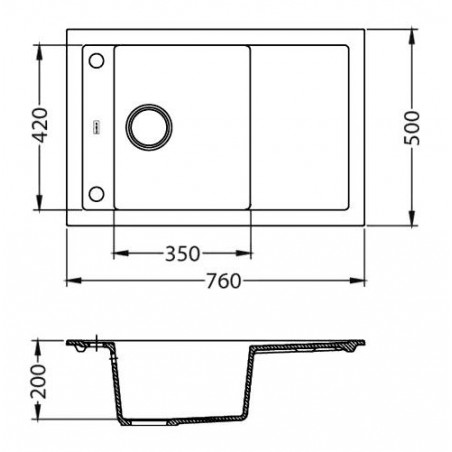 Kuchyňský dřez Alveus Formic 30 Steel 04